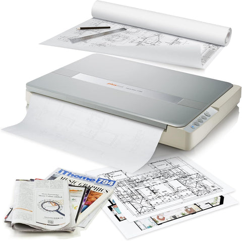 OS1180 A3 Düz Yataklı Tarayıcı, 9 Saniyede A3 Tarama, LED Işıklı, ABBYY FineReader 12 Dahil