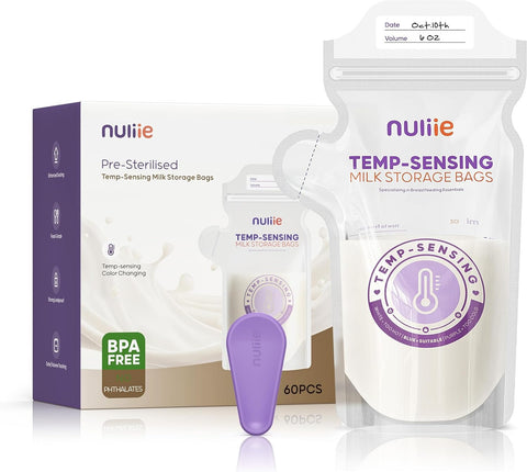 60 Adet Göğüs Sütü Saklama Torbası, 180ml, Kilitli Klips, Sızdırmaz, BPA İçermeyen, Dökülme Önleyici