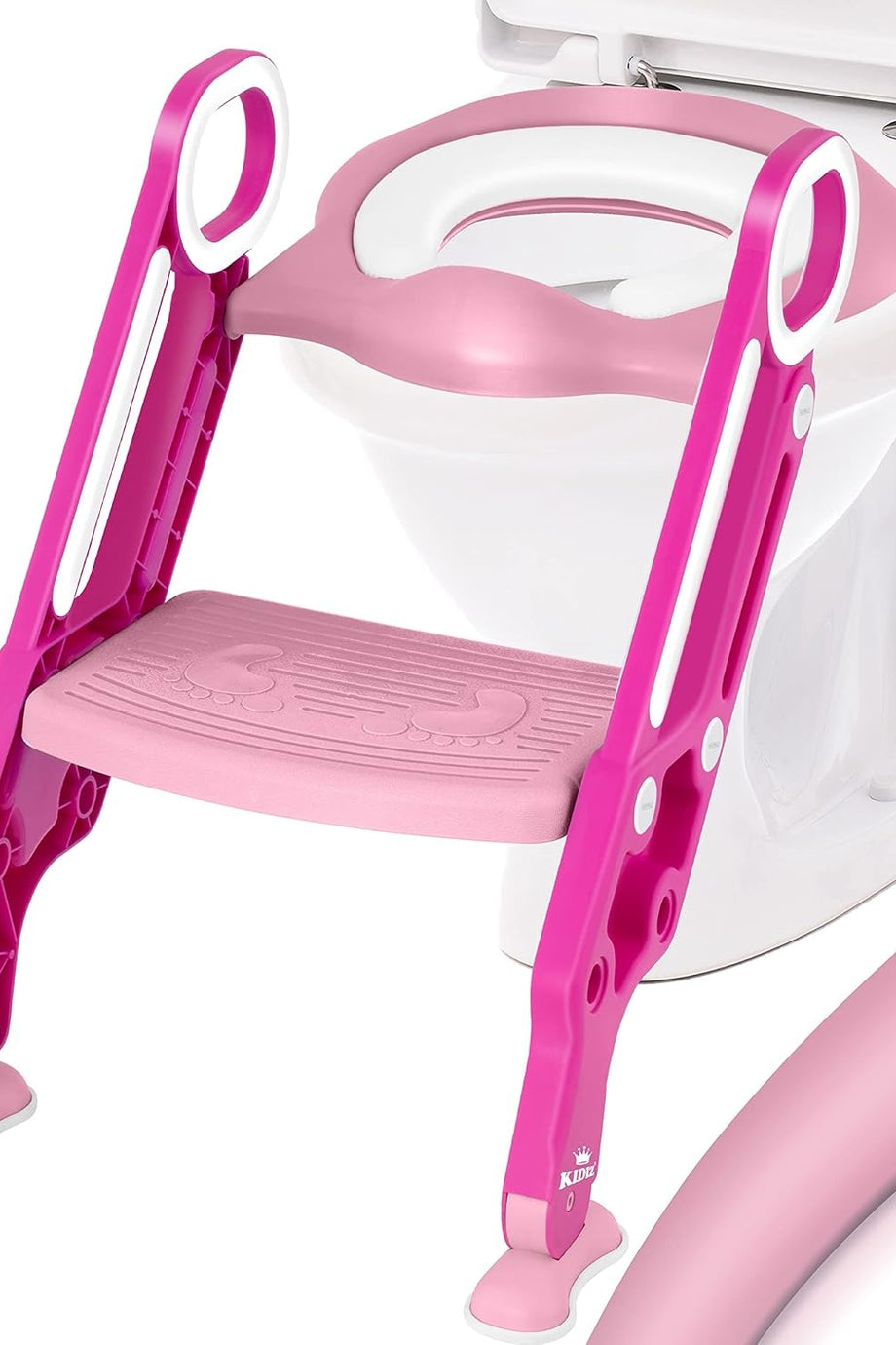 Katlanabilir Klozet Adaptörü, Basamaklı ve Kolları Destekli, Yükseklik Ayarlı