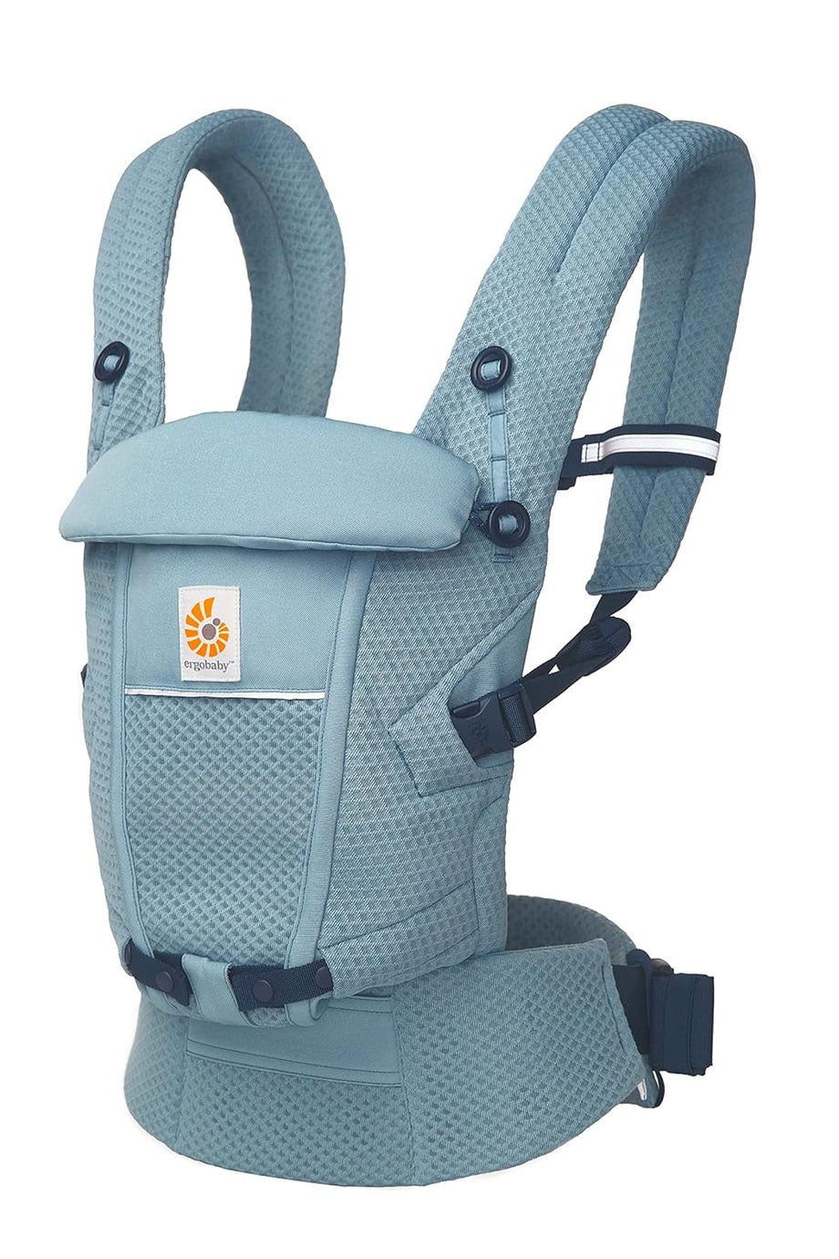 Adapt Bebek Taşıyıcı, SoftFlex Mesh, 3 Pozisyon, Ergonomik, Yeni Doğan İçin, Slate Blue
