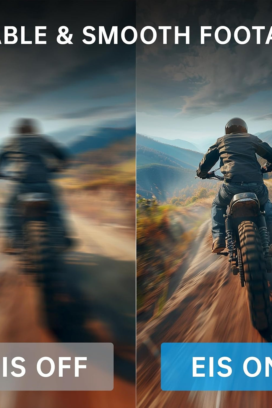 Action Cam 4K 60FPS, 40M Su Geçirmez, 30MP, Çift Ekran, 64GB Kart, WiFi, Uzaktan Kumanda