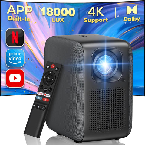 iPL610 4K Destekli WiFi Bluetooth Projektör – Entegre Netflix & Dolby Audio