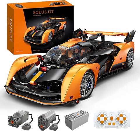 GT 2.4G Uzaktan Kumandalı Spor Araba Yapı Seti, 1:14 Ölçekli Koleksiyonluk Model