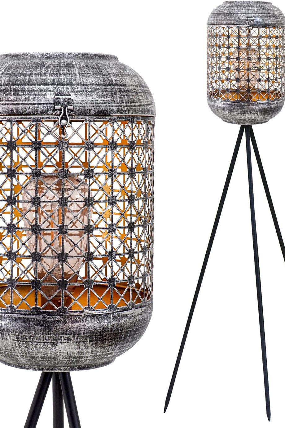 Güneş Enerjili Dış Mekan Zemin Lambası,LED Tripod, Su Geçirmez Bahçe Aydınlatması