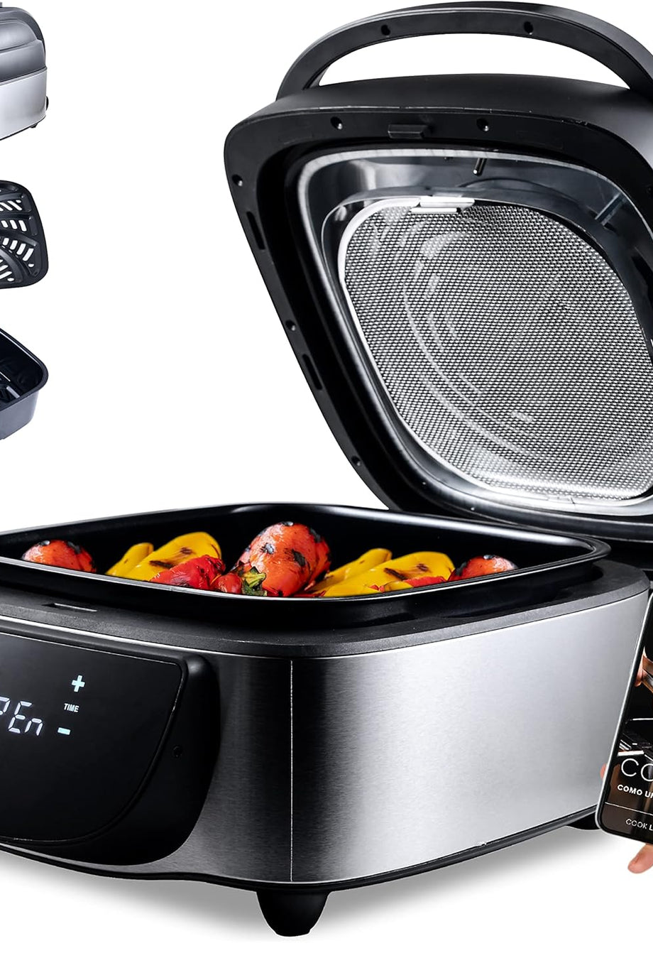 Dijital Dumansız Izgara, 1800W Güç, 5 Fonksiyon, 7 Litre Kapasite