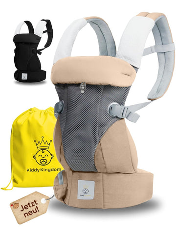 3'ü 1 Arada Ergonomik Bebek Taşıyıcı Nefes Alabilen 3D Soft Mesh, Yenidoğan İçin
