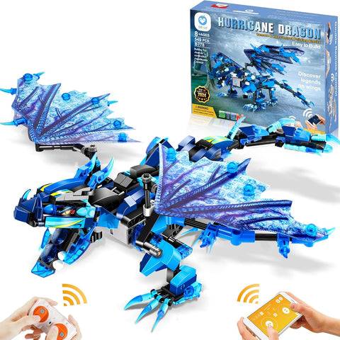 Ejderha Yapı Blokları Oyuncak, Uzaktan Kumanda ve Uygulama Kontrolü ile