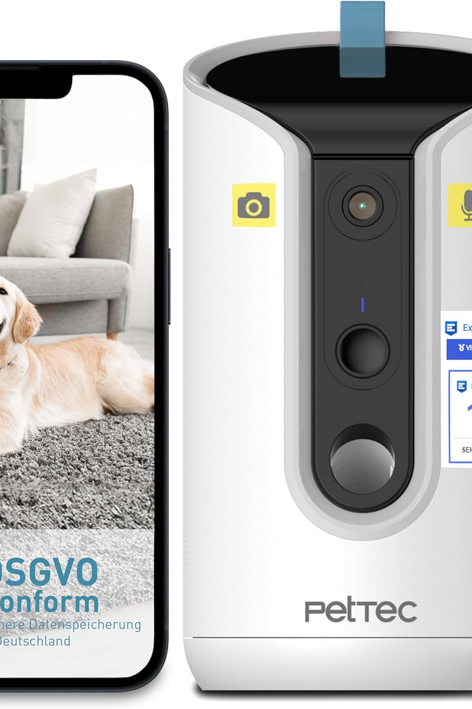 Yapay Zeka Destekli 360° Evcil Hayvan Kamerası ve Otomatik Mama Kabı, Uygulama Kontrol