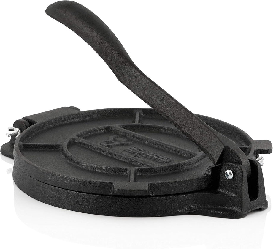 Toro 20 cm Dökme Demir Tortilla Presi, Ev Yapımı Hamur ve Mısır Unu Presi
