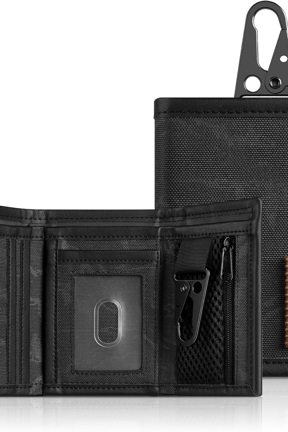 Su Geçirmez Erkek Cüzdan, Üç Katlı Katlanabilir Deri, RFID Engelleme