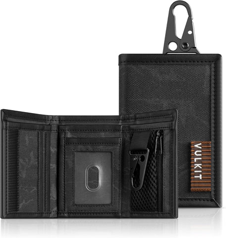 Su Geçirmez Erkek Cüzdan, Üç Katlı Katlanabilir Deri, RFID Engelleme