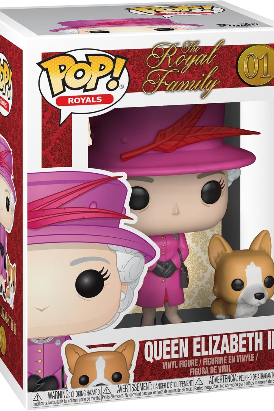 POP! Kraliçe II. Elizabeth ve Corgi Buddy, Koleksiyonluk Vinil Figür, Resmi Ürün