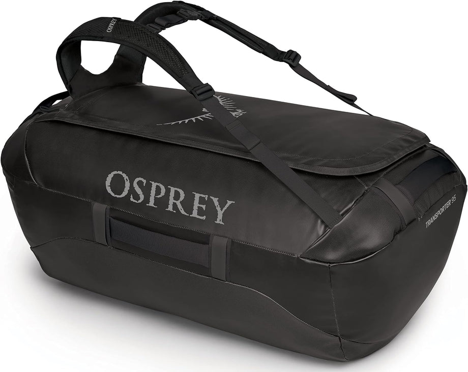 Transporter 95 Unisex Duffel Çantası Siyah, Suya Dayanıklı, 95L Kapasiteli