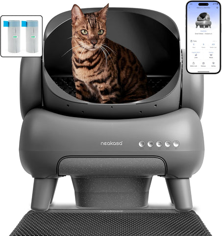 Üstten Açık Kendinden Temizlenen Kedi Tuvaleti,  XXL, Sessiz ve Hijyenik