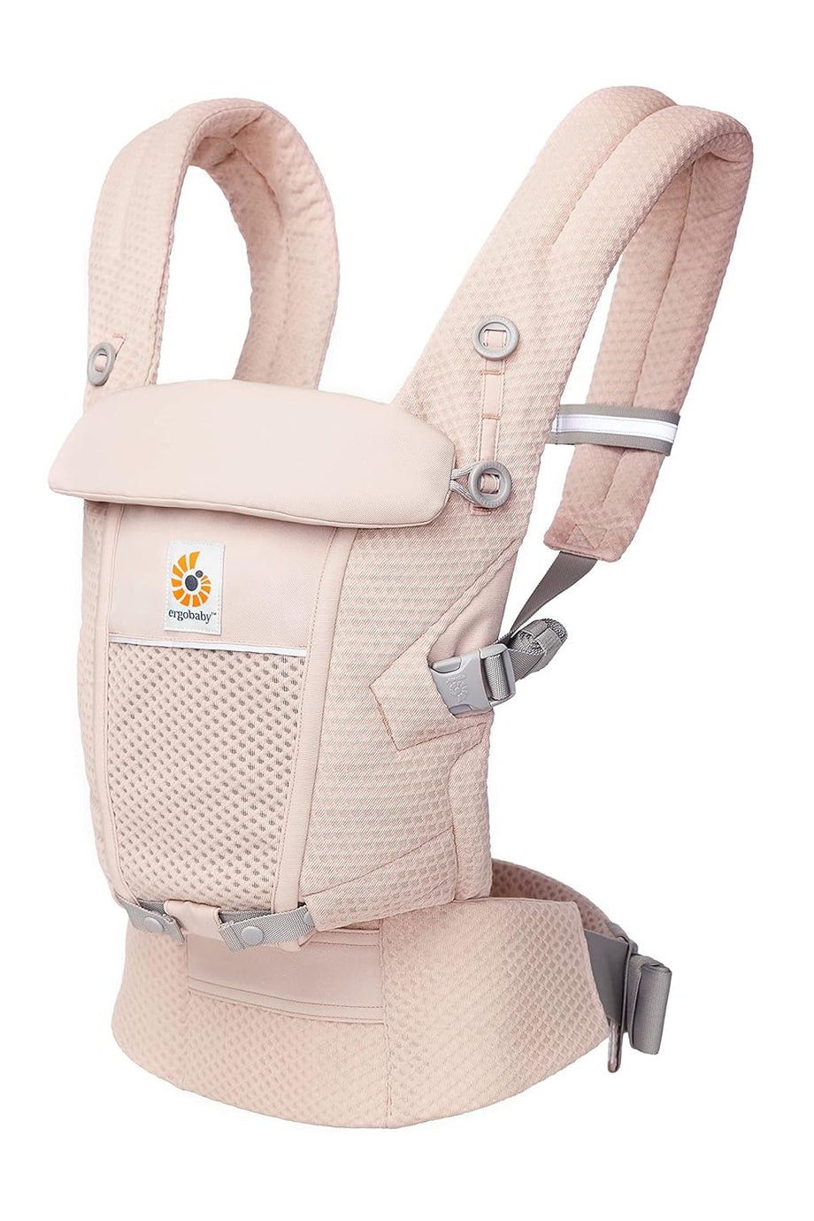 Adapt Bebek Taşıyıcı, SoftFlex Mesh, 3 Pozisyon, Ergonomik, Yeni Doğan İçin, Pink Quartz