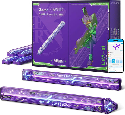 EVANGELION Oyun Duvar Lambası, RGBIC LED, 8 Co-Işık Efekti
