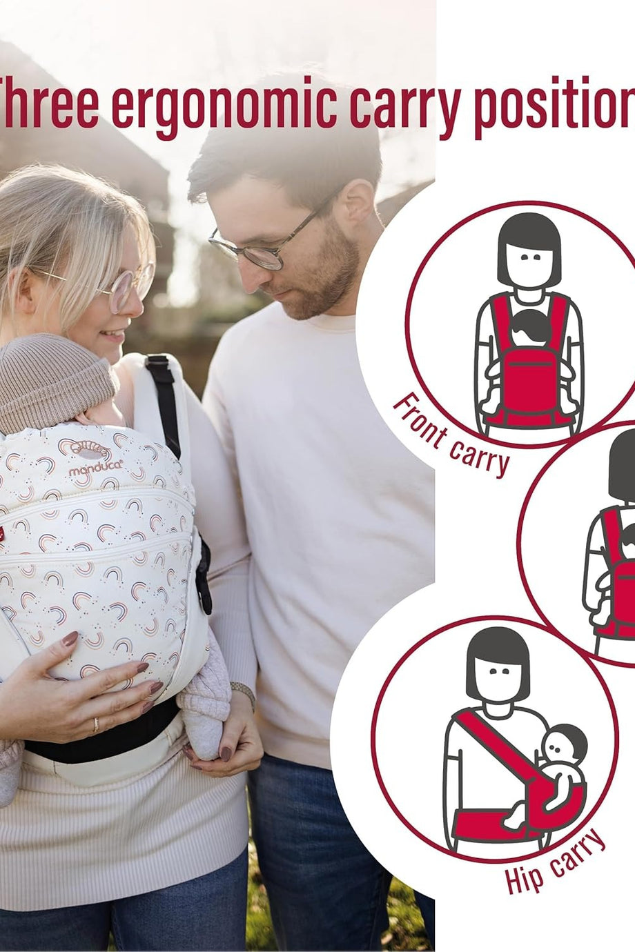 XT/All-In-One Bebek Taşıyıcı Organik Pamuk, 3.5-20 kg, Esnek Taşıma Sistemi, Yeni Doğan