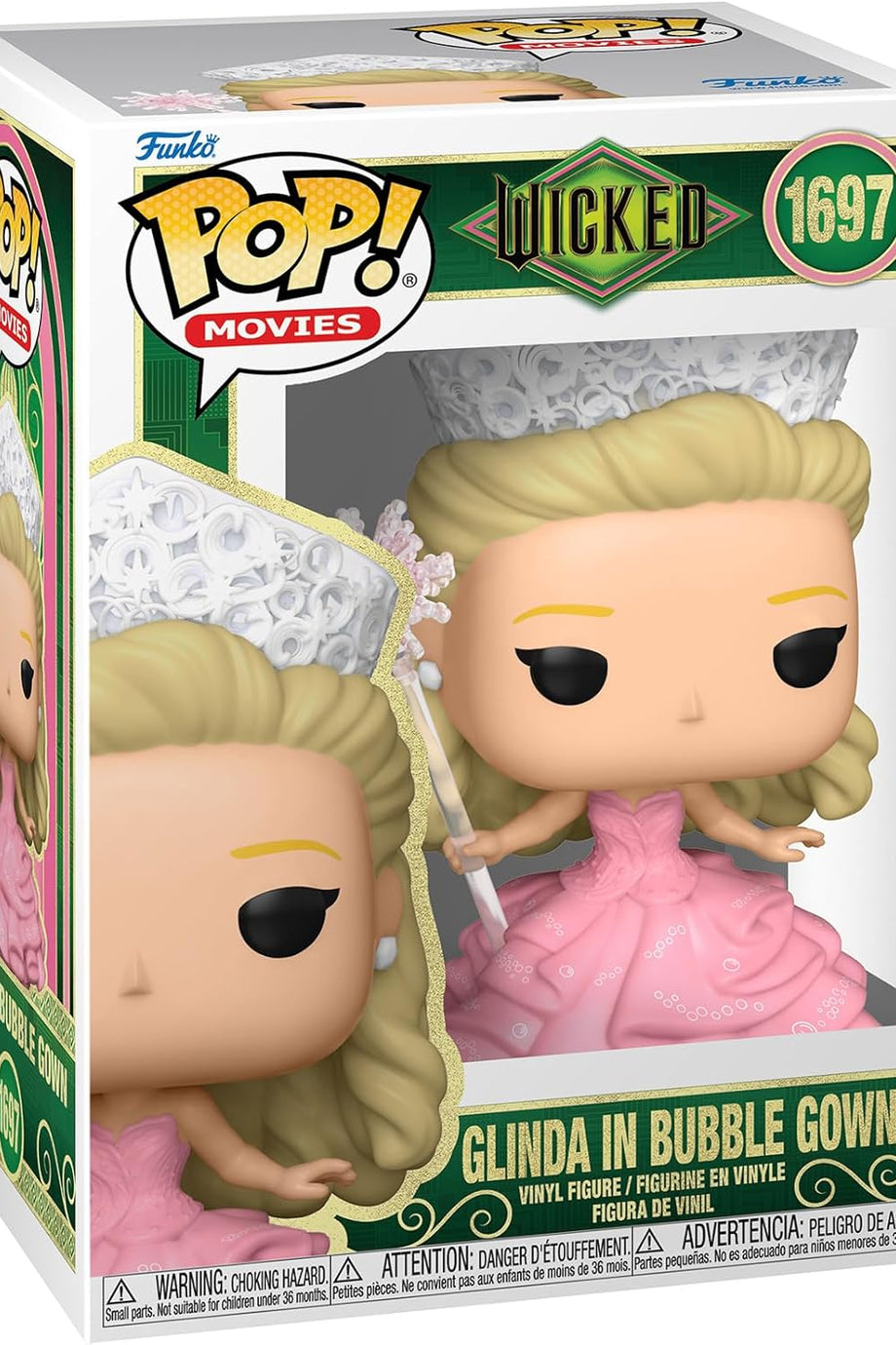 Pop! Movies: Wicked, Glinda in Bubble Gown Vinil Koleksiyon Figürü, Resmi Lisanslı