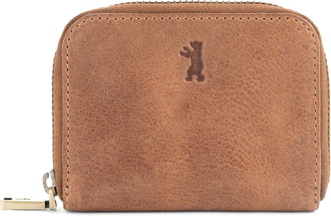 Braga Küçük Deri Cüzdan,  RFID Korumalı, Deve Rengi, Unisex