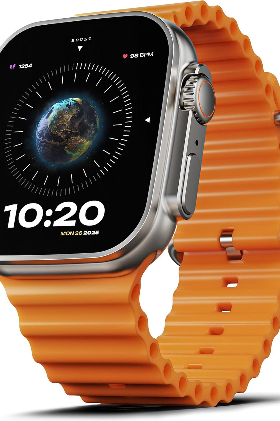 Crown Akıllı Saat, 1.95” HD Ekran, Bluetooth Arama, 100+ Spor Modu