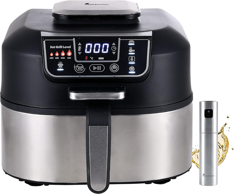Dumansız Elektrikli Izgara, 1760W Güç, 5 Fonksiyon, Yağ Sprey Setli