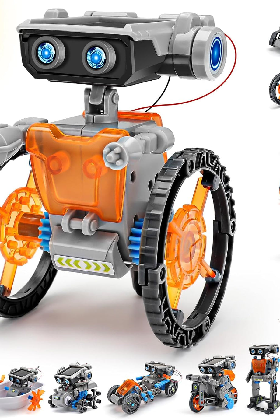 15'i 1 Arada Güneş Enerjili Robot, 8+ Yaş Çocuklar İçin Eğitici STEM Oyuncak