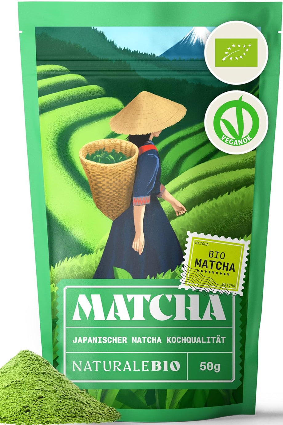 Organik Matcha Çayı Tozu Japon Yeşil Çayı Pişirme ve Tatlılar İçin