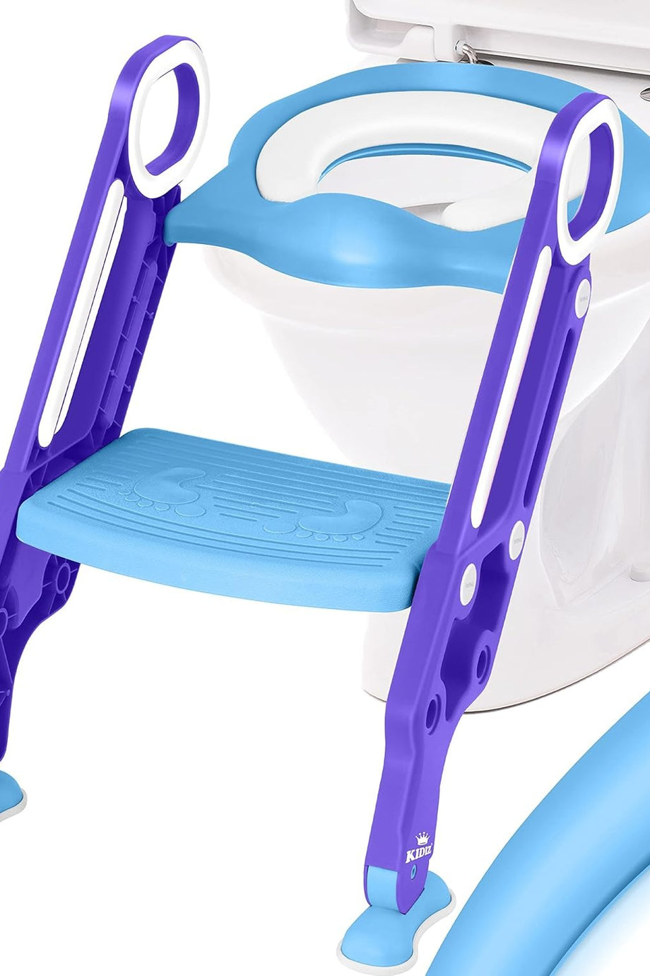 Katlanabilir Klozet Adaptörü, Basamaklı ve Kolları Destekli, Yükseklik Ayarlı