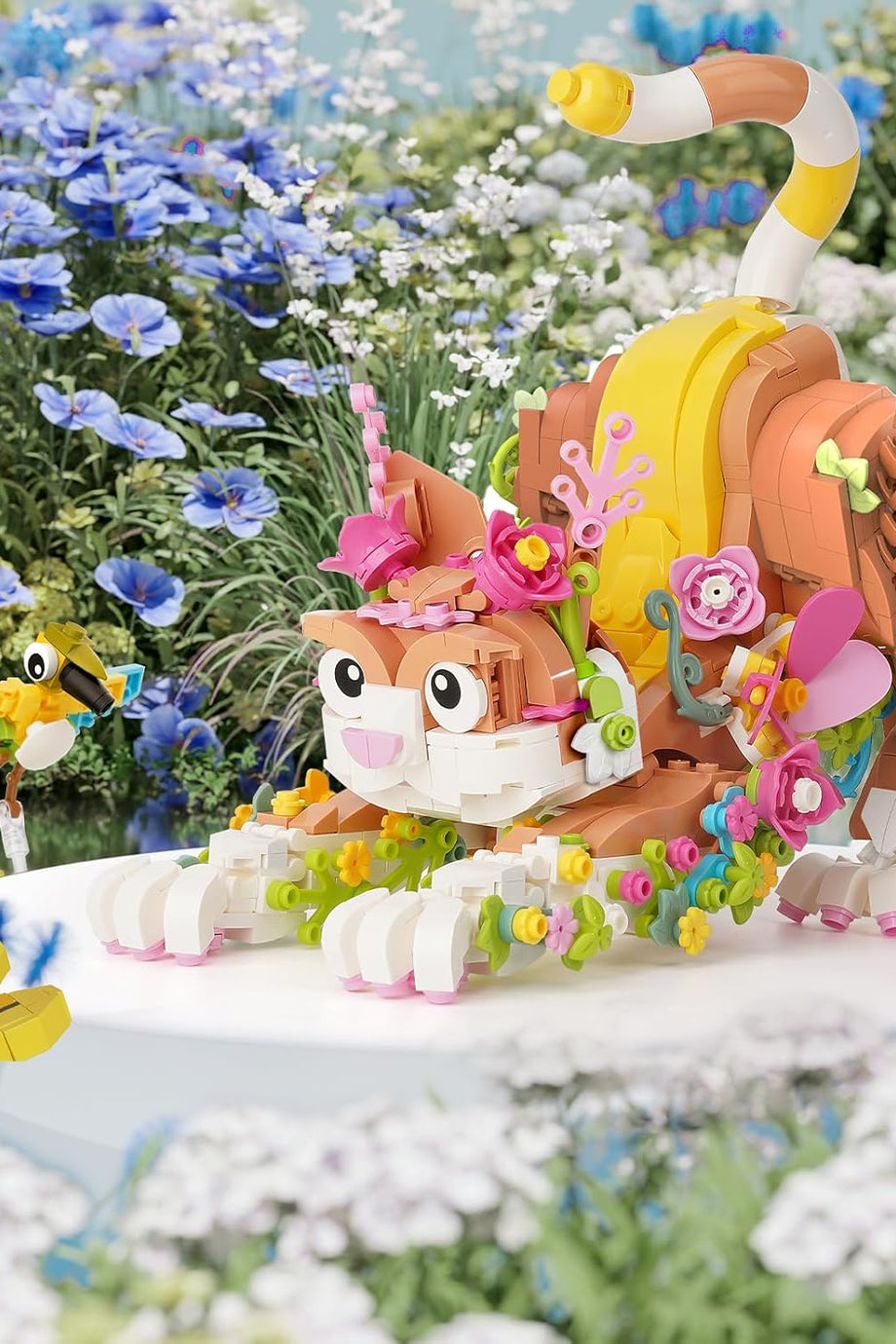 Creator 3'ü 1 Arada Çiçek Kedi Yapı Blokları Seti, 10 Yaş ve Üzeri Kızlar İçin Hediye