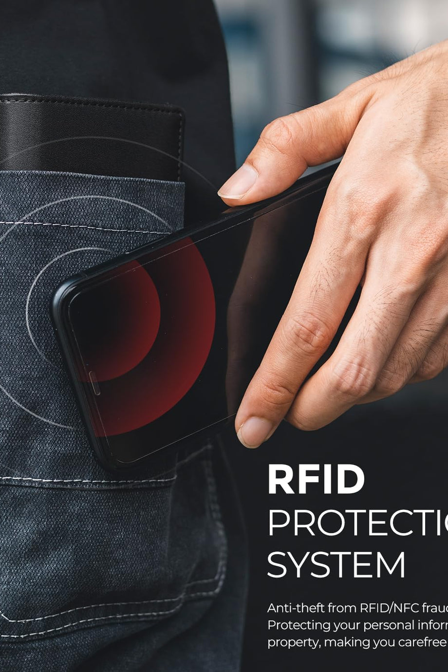 Airtag Uyumlu RFID Cüzdan, Erkekler İçin Deri ve Alüminyum Kredi Kartı Tutucu