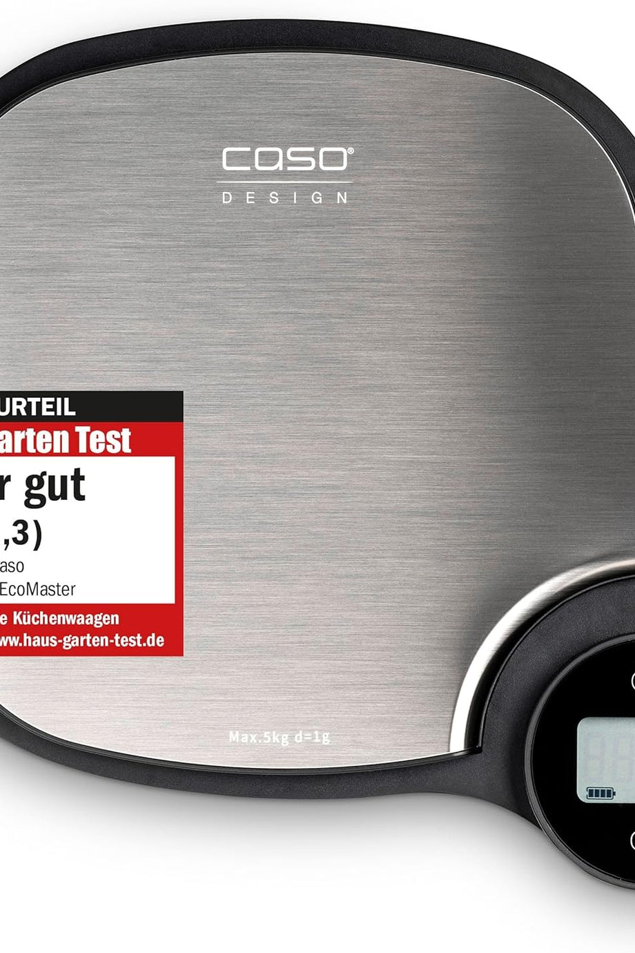 Kitchen EcoMaster Dijital Mutfak Terazisi 5 kg Kinetik Enerjili Pilsiz Kullanım