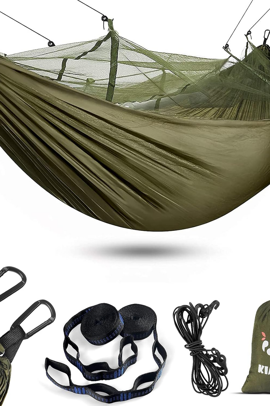 Kamp Hamak Sivrisinek Tüllü 260x130 cm 200 kg Taşıma Kapasiteli Hafif Naylon Hamak