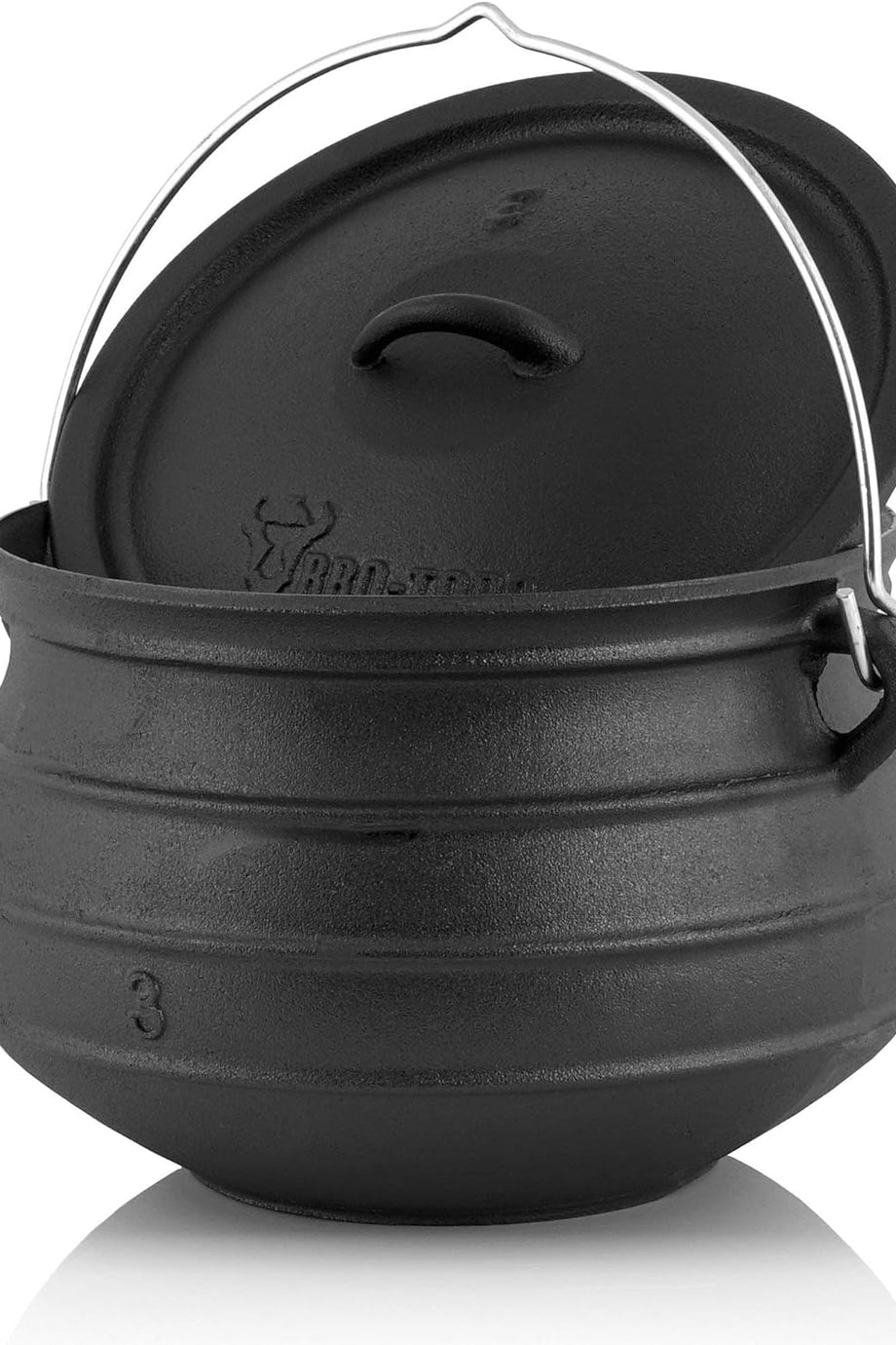 Toro 8 Litre Dökme Demir Potjie, Ayaksız Dutch Oven Güveç Tenceresi