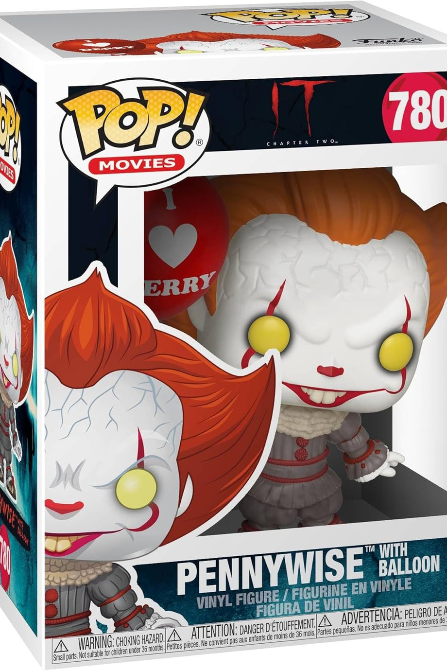 Pop! IT Chapter Two, Balonlu Pennywise, Resmi Vinil Koleksiyon Figürü
