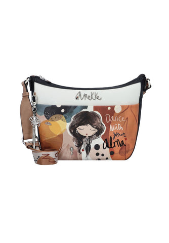 Alma Omuz Çantası 34 cm Hafif, Renkli ve Telefon Bölmeli Günlük Kadın Çantası