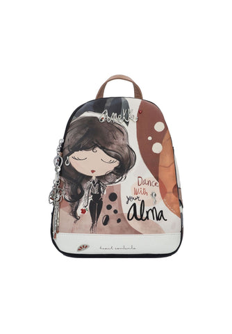 Alma City Sırt Çantası 30 cm Şık, Dayanıklı ve Telefon Bölmeli Kadın Sırt Çantası