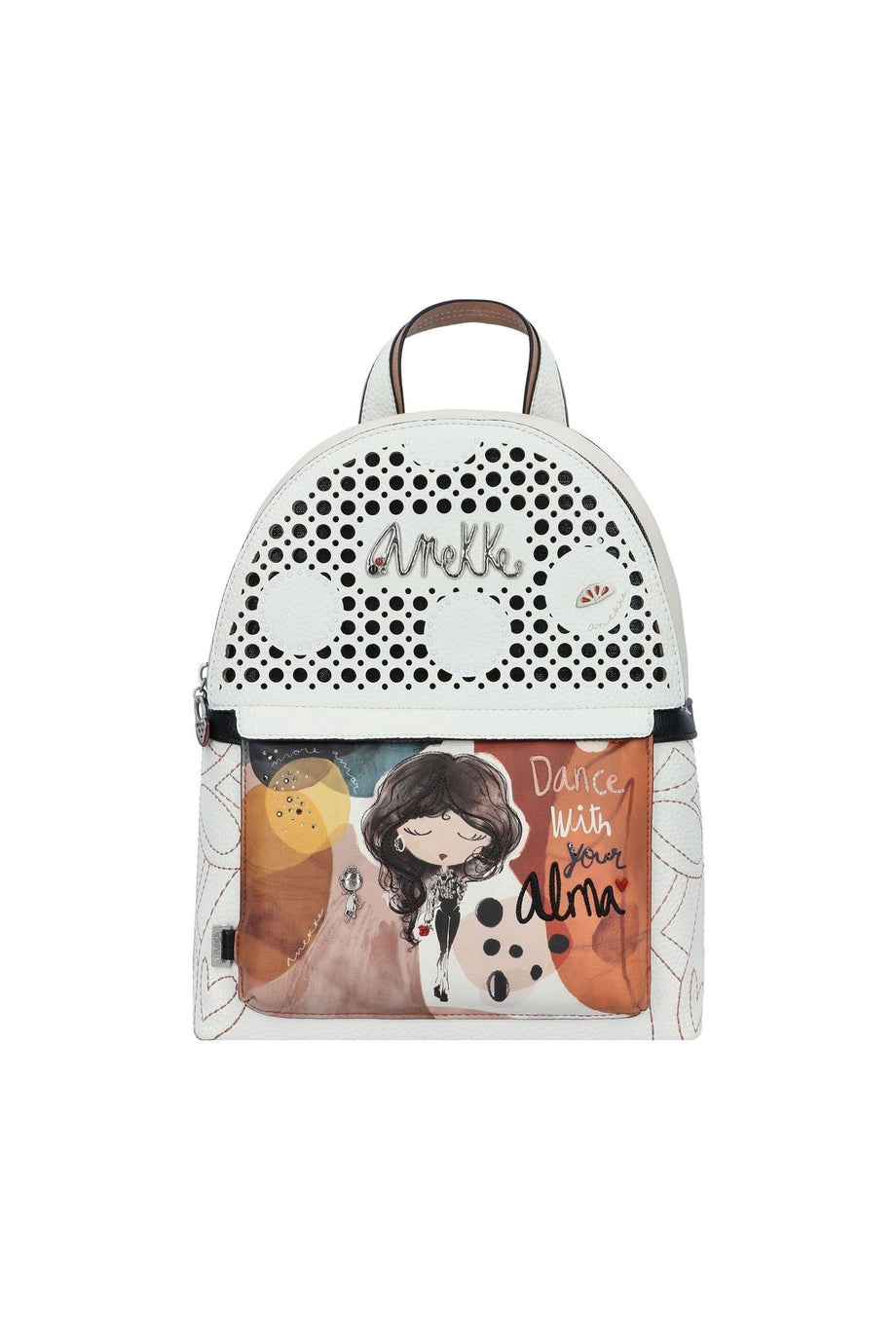 Alma City Sırt Çantası 32 cm Anahtarlıklı, Çok Bölmeli ve Dayanıklı Kadın Çantası