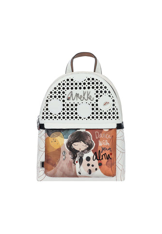 Alma City Sırt Çantası 32 cm Anahtarlıklı, Çok Bölmeli ve Dayanıklı Kadın Çantası