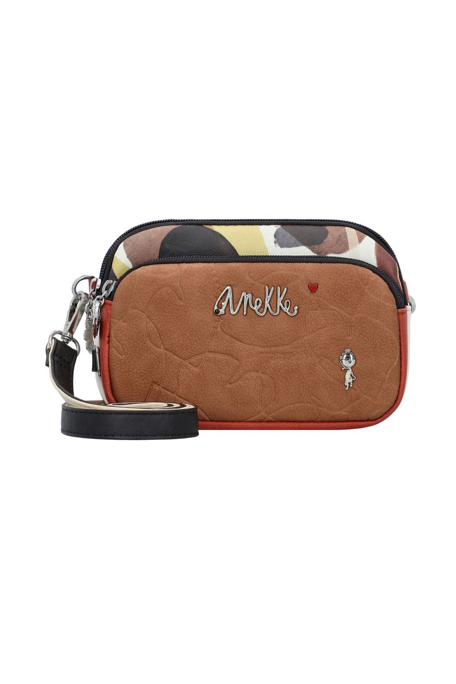 Alma Kadın Çapraz Çanta 20 cm Şık, Hafif ve Çok Gözlü Günlük Omuz Çantası