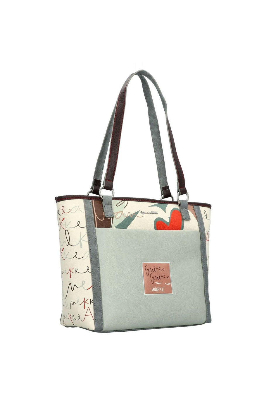 Alma Kadın Shopper Çanta 31 cm Şık ve Geniş Çok Gözlü Günlük Omuz Çantası