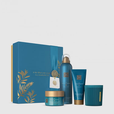 The Ritual of Hammam Hediye Seti M, Foaming Shower Gel, Vücut Kremi, Vücut Scrub'ı ve Parfümlü Mum