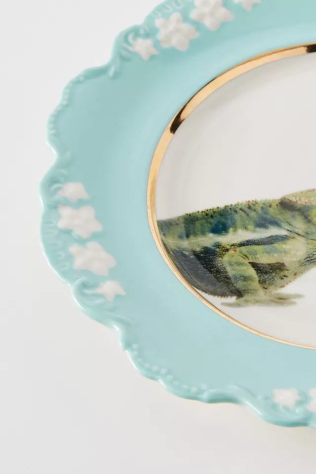 Lou Rota Doğa Ana Tatlı Tabağı, Seramik, El Çizimi Tasarım