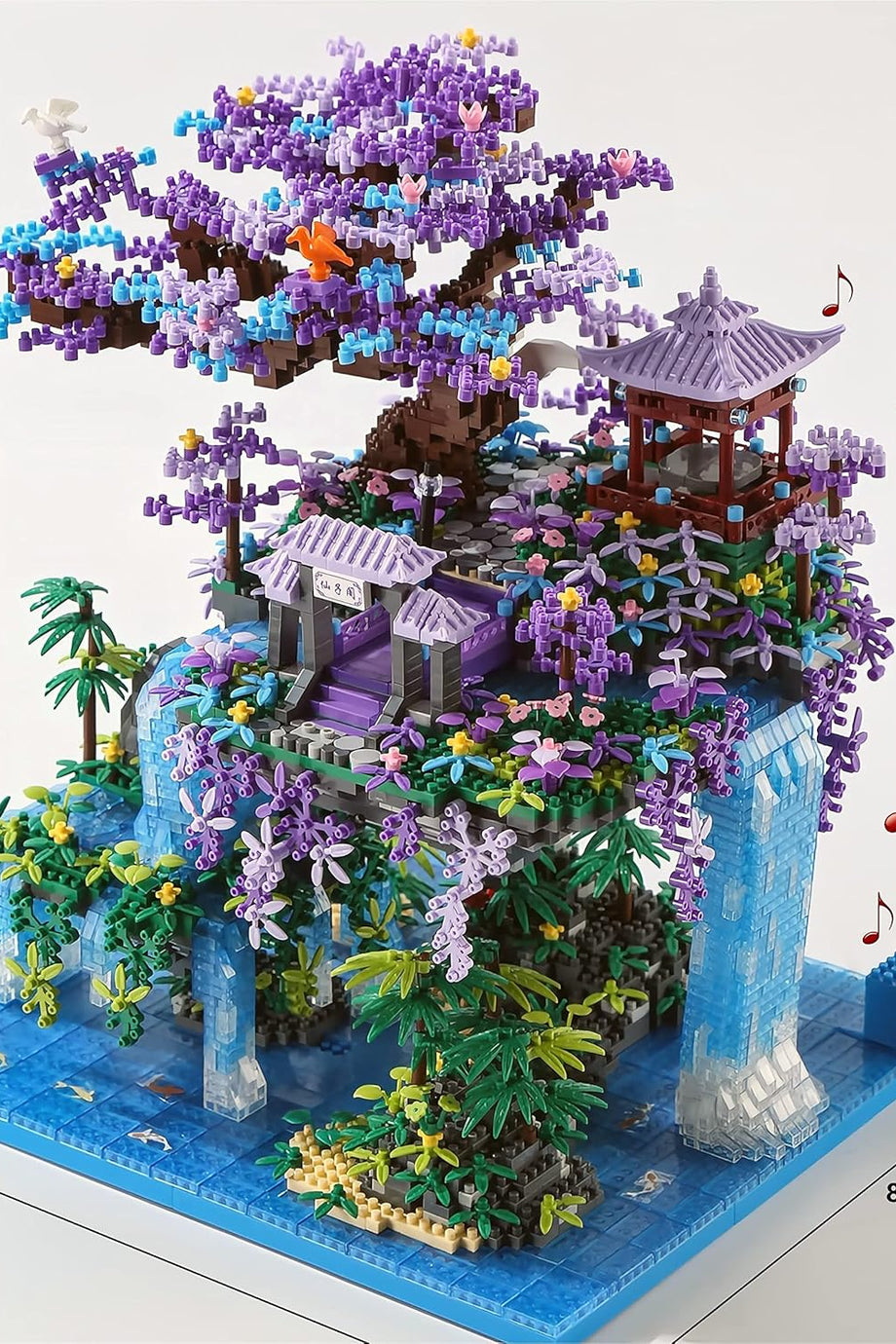 Sakura Ağaç Evi Yapı Blokları, 4574 Parça, Orijinal Müzik, Hediye Kutulu