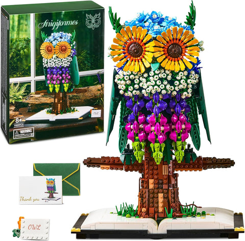 Çiçekli Baykuş Yapı Oyuncakları, Botanik Koleksiyonu, 1989 Parça, 12 Yaş ve Üzeri