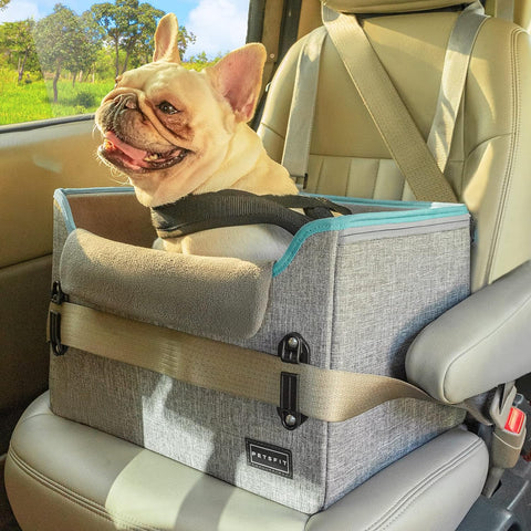 Küçük Köpekler İçin Araba Koltuğu, 8 kg’a Kadar, Peluş Yastıklı, Güvenli, Katlanabilir