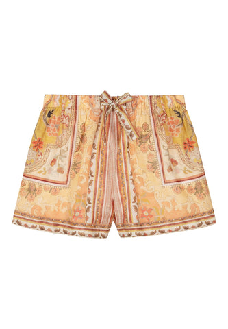 Çocuklar İçin Wylie Şort - Mustard Multi