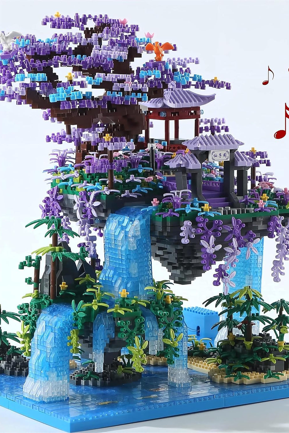 Sakura Ağaç Evi Yapı Blokları, 4574 Parça, Orijinal Müzik, Hediye Kutulu