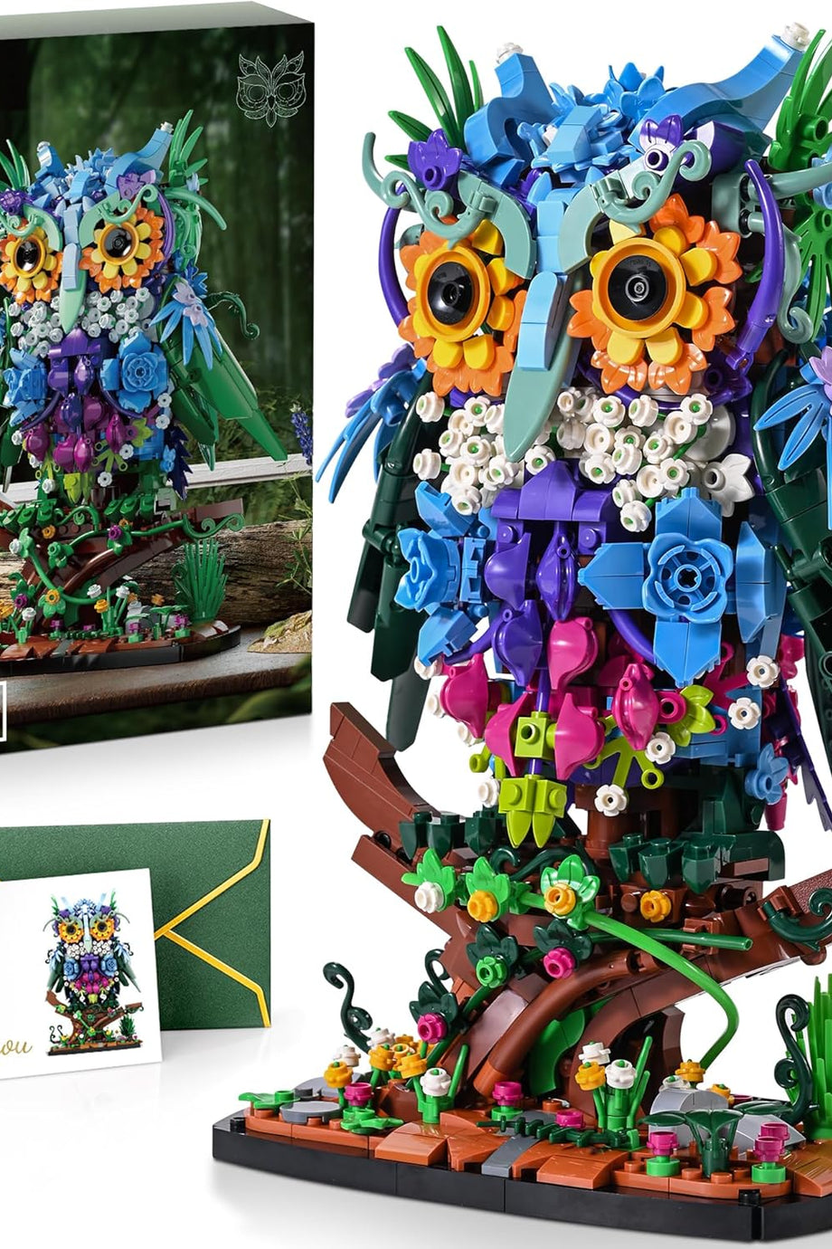 Baykuş Yapım Oyuncağı,1193 Parça, Yetişkinler ve 8+ Yaş Çocuklar İçin Yaratıcı Hediye