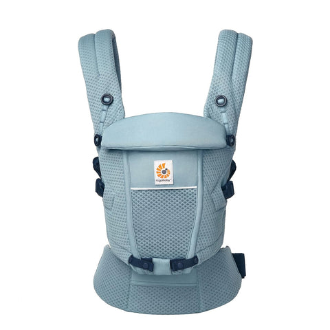 Adapt Bebek Taşıyıcı, SoftFlex Mesh, 3 Pozisyon, Ergonomik, Yeni Doğan İçin, Slate Blue