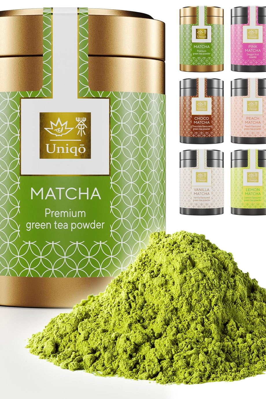 Premium Japon Matcha Tozu 30g Şeker İlavesiz Vegan, Metal Kutuda